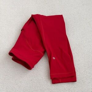 Lululemon Base Pace High Rise Tight Crop Leggings Red Size 6